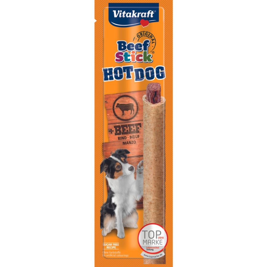 Vitakraft snack beef stick hot dog unidad (30 GR), , large image number null